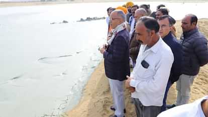 जैसलमेर के मोहनगढ़ में भू-जल मंत्री कन्हैयालाल चौधरी ने किया घटनास्थल का निरीक्षण